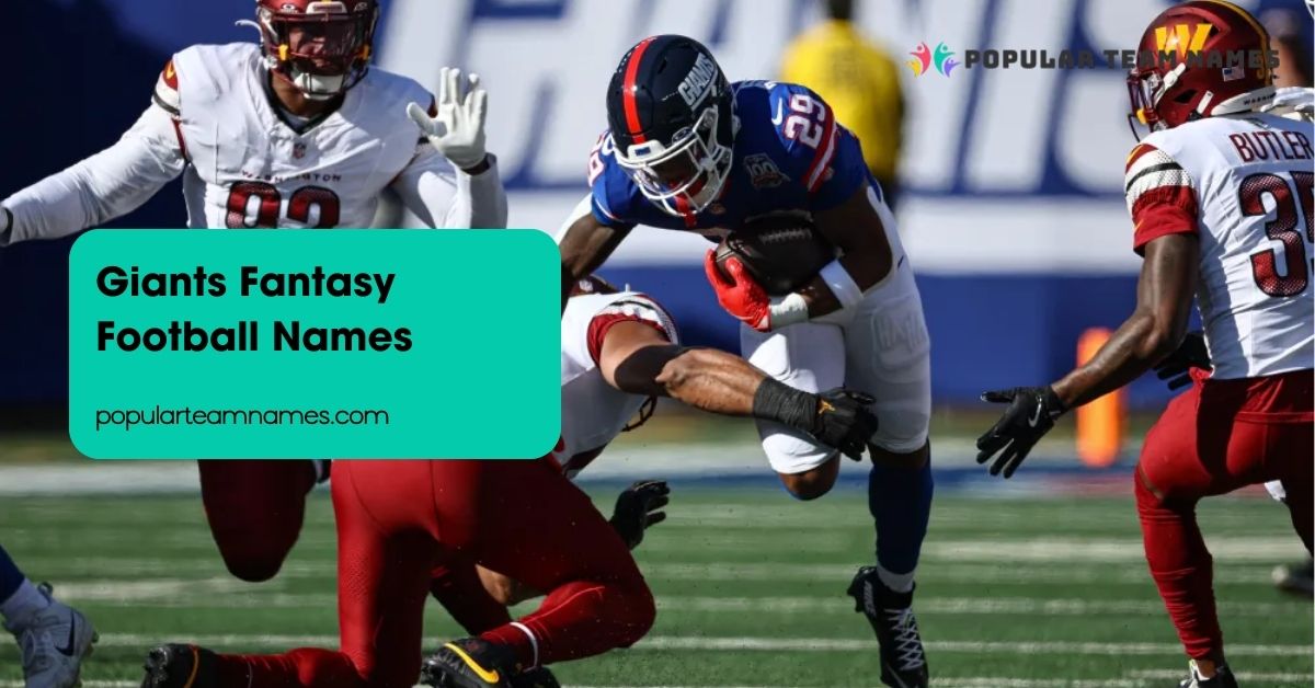 Giants Fantasy Football Names