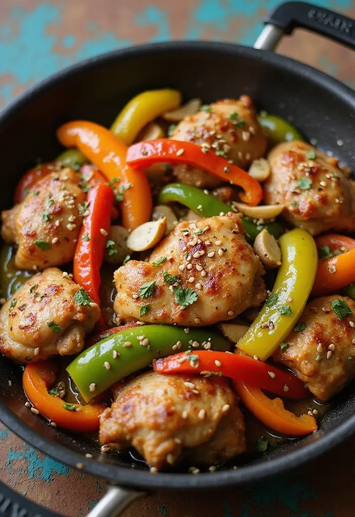 25 Easy Keto Chicken Breast Recipes That Save Time - 11. Chicken Stir-Fry with Peppers