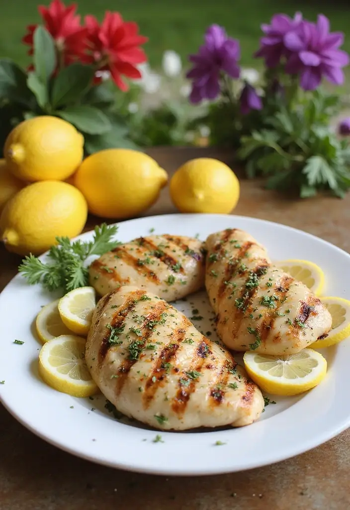 25 Easy Keto Chicken Breast Recipes That Save Time - 2. Lemon Herb Grilled Chicken