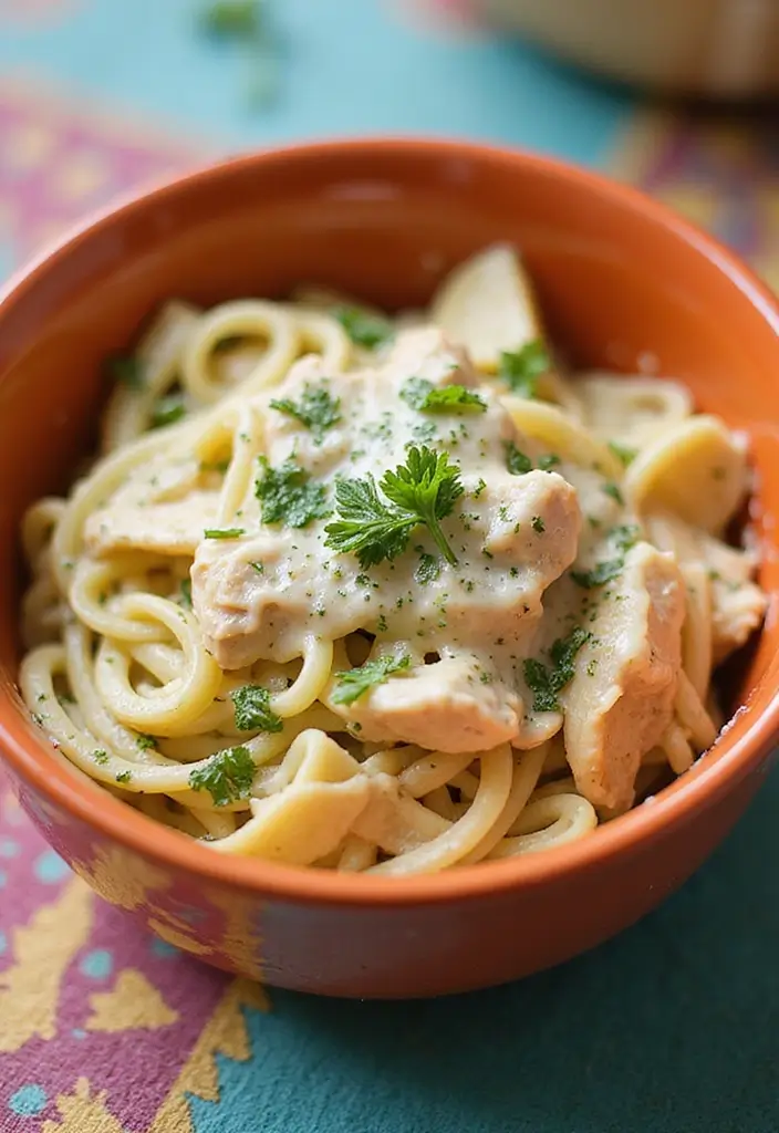 25 Easy Keto Chicken Breast Recipes That Save Time - 22. Chicken Alfredo Zoodles