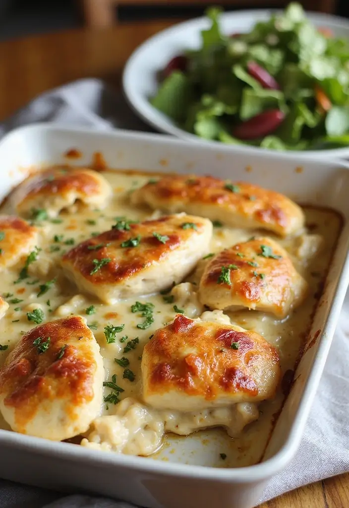 25 Easy Keto Chicken Breast Recipes That Save Time - 24. Chicken Bacon Ranch Casserole