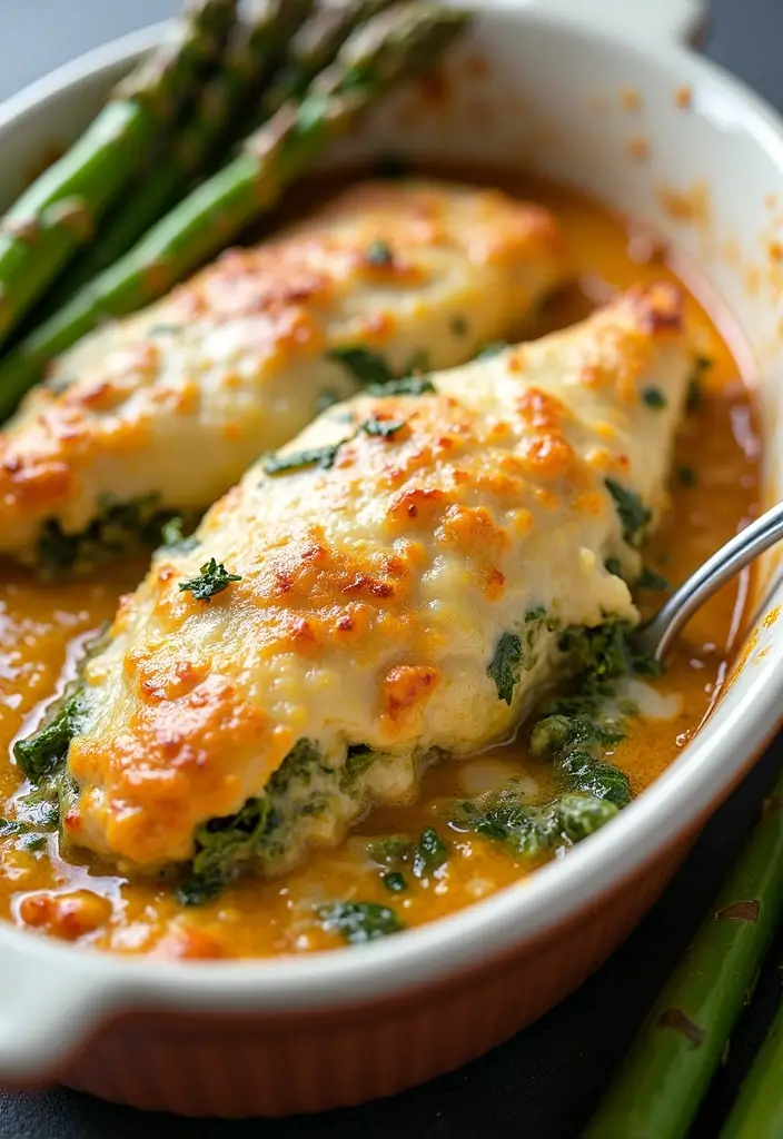 25 Easy Keto Chicken Breast Recipes That Save Time - 4. Pesto Chicken Bake