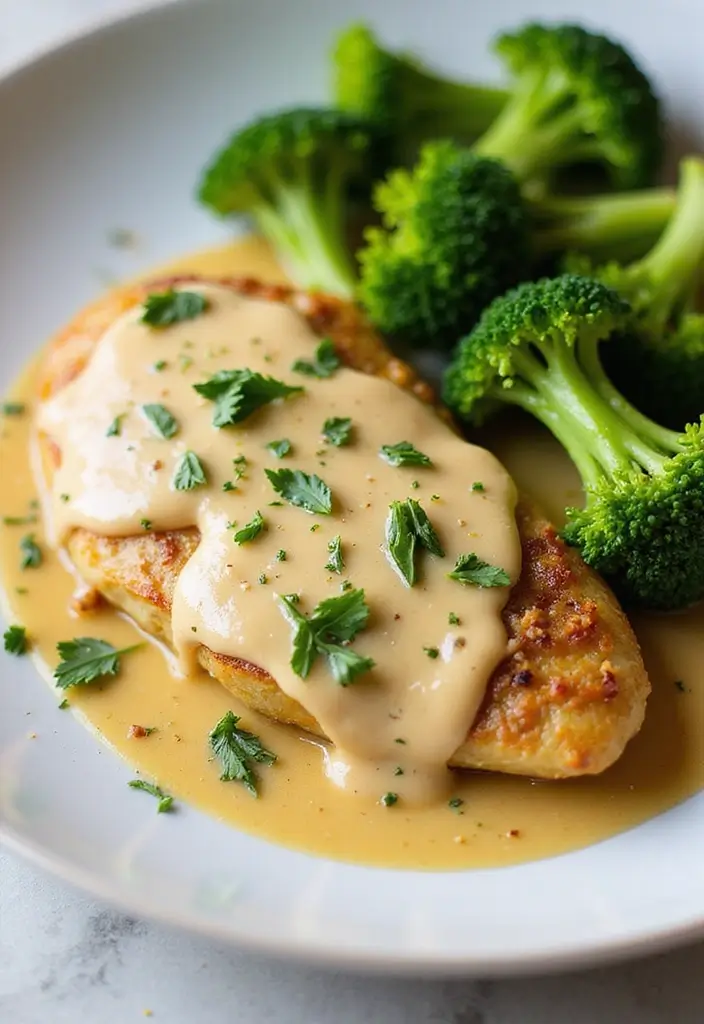 25 Easy Keto Recipes Dinner Ready in No Time - 1. Creamy Garlic Chicken