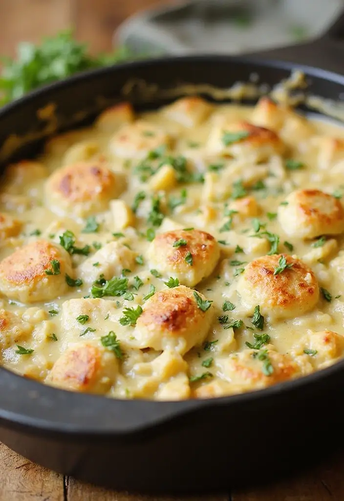 25 Easy Keto Recipes Dinner Ready in No Time - 7. Chicken Alfredo Zucchini Bake