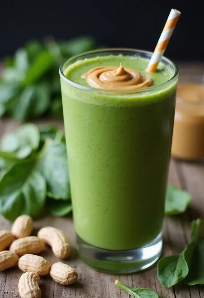 25 Keto Breakfast Recipes No Eggs Perfect for Variety 3 25 Keto Breakfast Recipes No Eggs Perfect for Variety - 3. Peanut Butter Green Smoothie