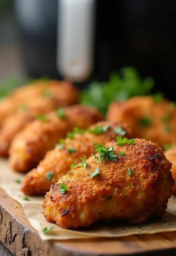 25 Keto Chicken Air Fryer Recipes Crispy and Low Carb 1 25 Keto Chicken Air Fryer Recipes Crispy and Low Carb - 1. Crispy Parmesan Chicken Thighs