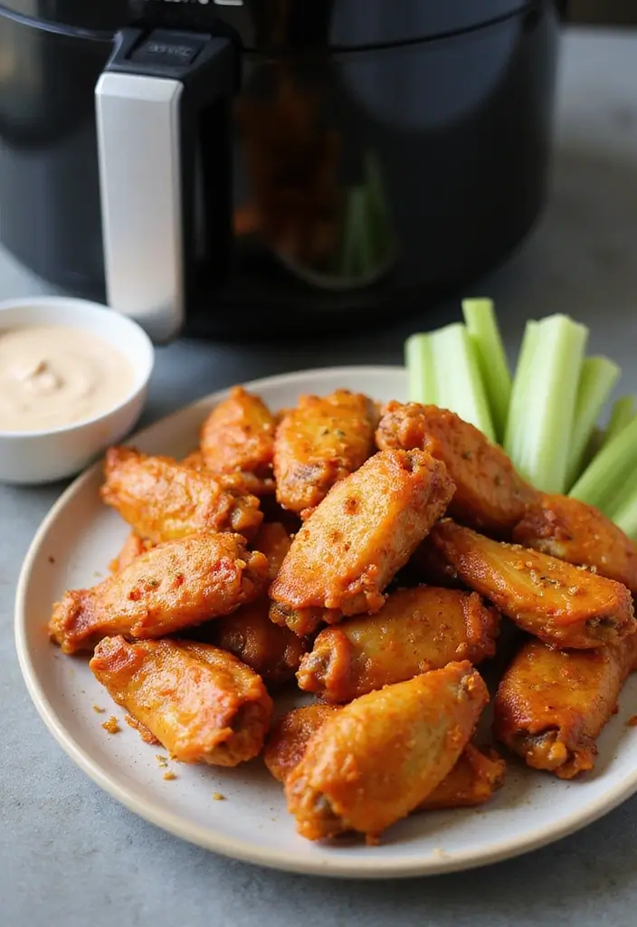 25 Keto Chicken Air Fryer Recipes Crispy and Low Carb 2 25 Keto Chicken Air Fryer Recipes Crispy and Low Carb - 2. Spicy Garlic Chicken Wings