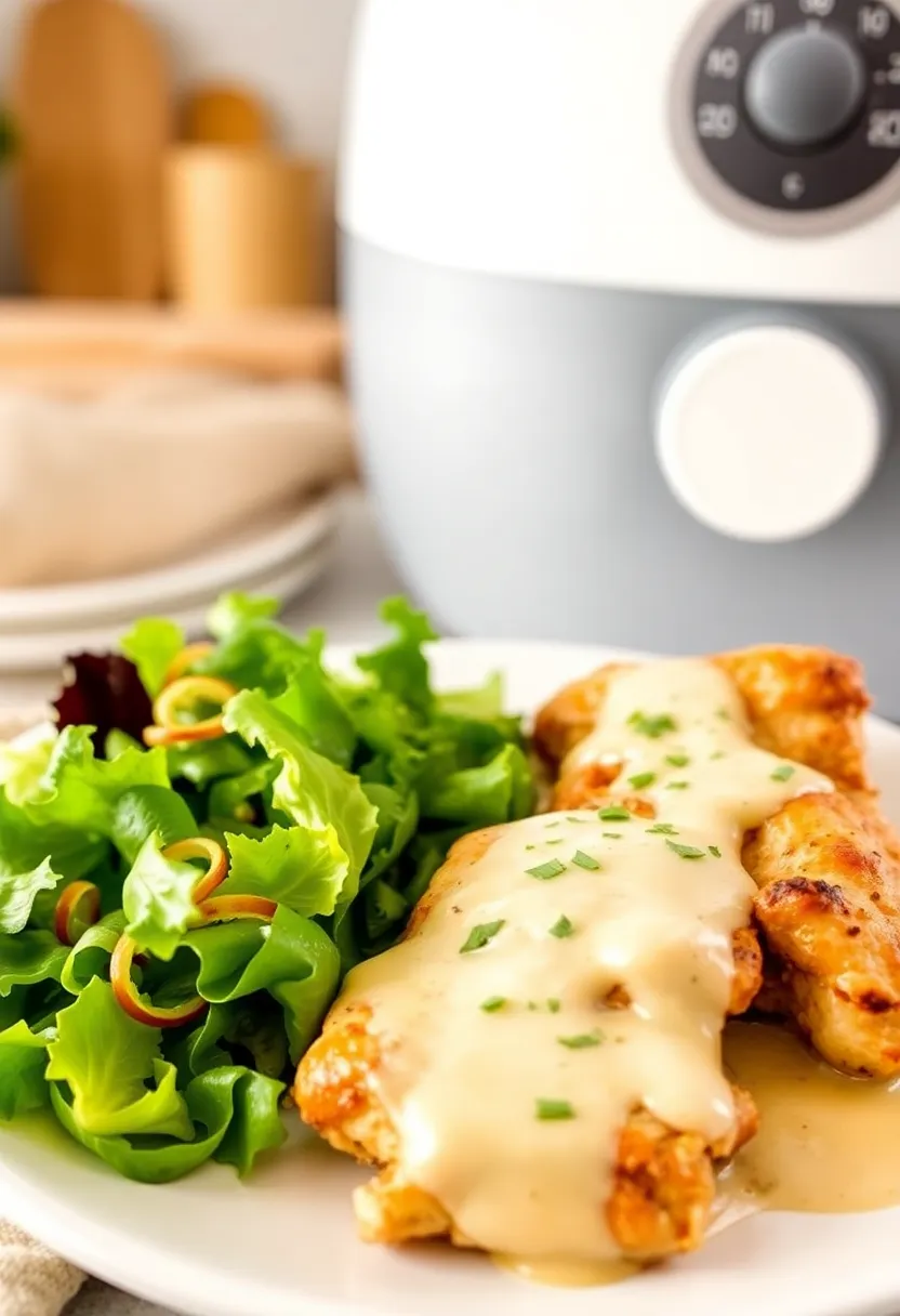25 Keto Chicken Air Fryer Recipes Crispy and Low Carb 23 25 Keto Chicken Air Fryer Recipes Crispy and Low Carb - 23. Creamy Garlic Chicken Skillet