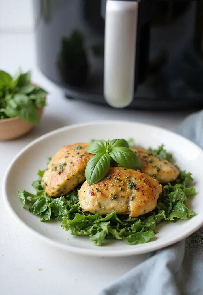 25 Keto Chicken Air Fryer Recipes Crispy and Low Carb 7 25 Keto Chicken Air Fryer Recipes Crispy and Low Carb - 7. Pesto Chicken Thighs