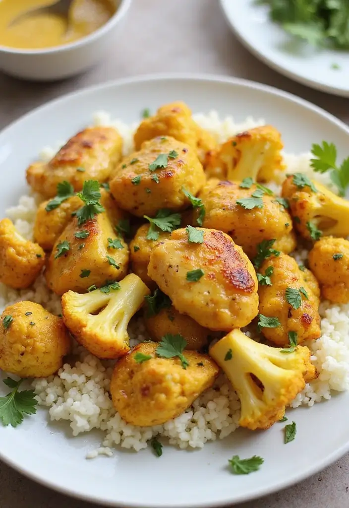 25 Keto Chicken and Cauliflower Recipes Flavorful and Filling - 12. Honey Mustard Chicken and Cauliflower
