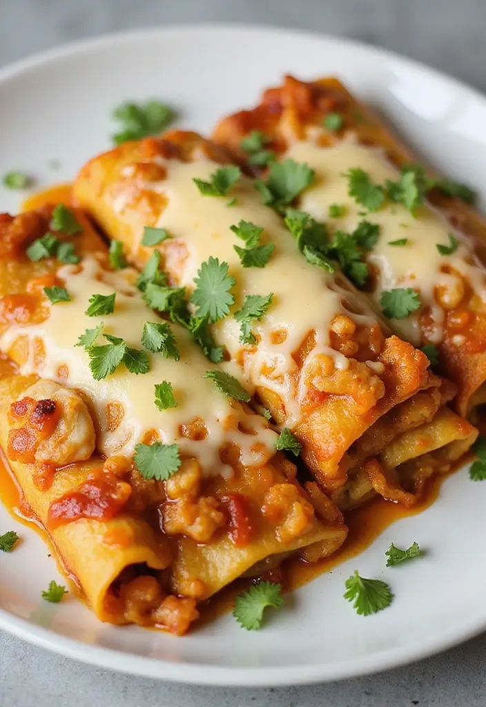 25 Keto Chicken and Cauliflower Recipes Flavorful and Filling - 25. Chicken and Cauliflower Enchiladas