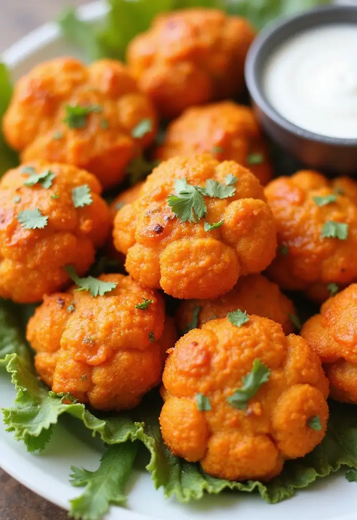25 Keto Chicken and Cauliflower Recipes Flavorful and Filling - 5. Buffalo Chicken Cauliflower Bites