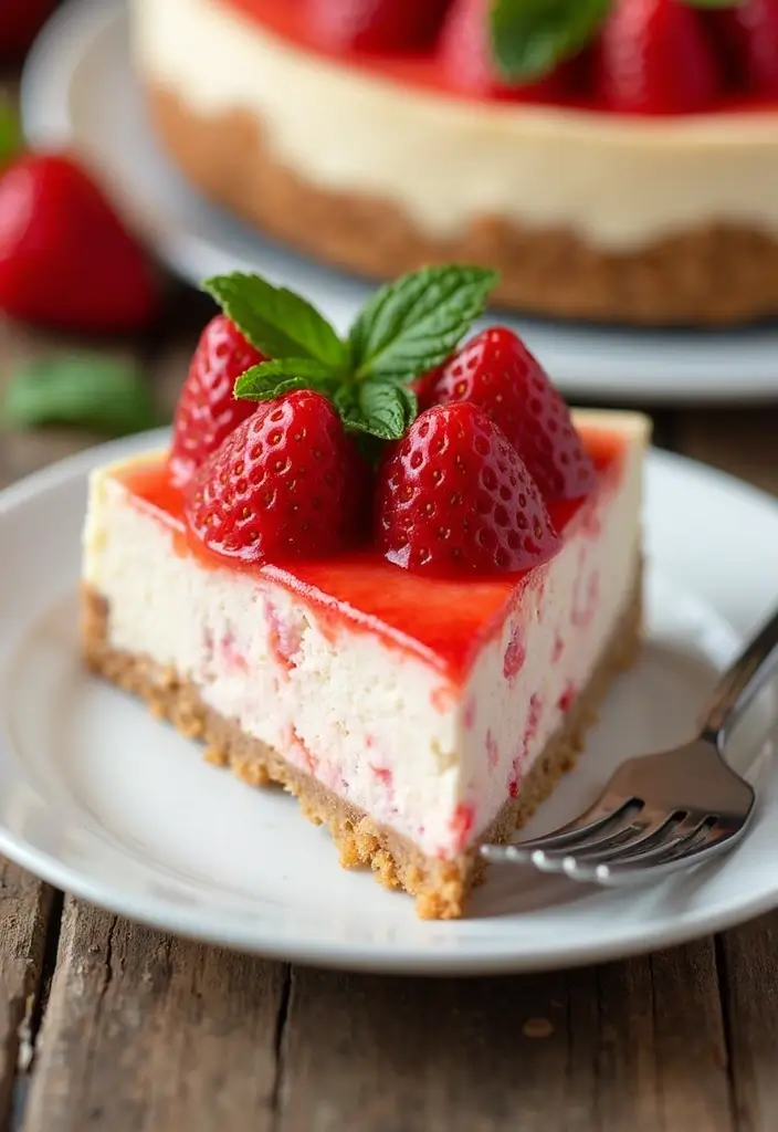 25 Keto Cream Cheese Recipes Desserts You’ll Want to Save - 1. Keto Strawberry Cheesecake