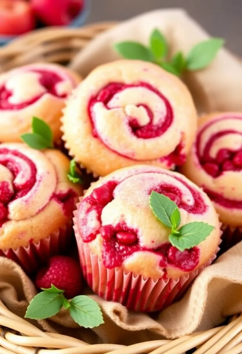 25 Keto Cream Cheese Recipes: Savory and Sweet Delights - 23. Cream Cheese Raspberry Swirl Muffins