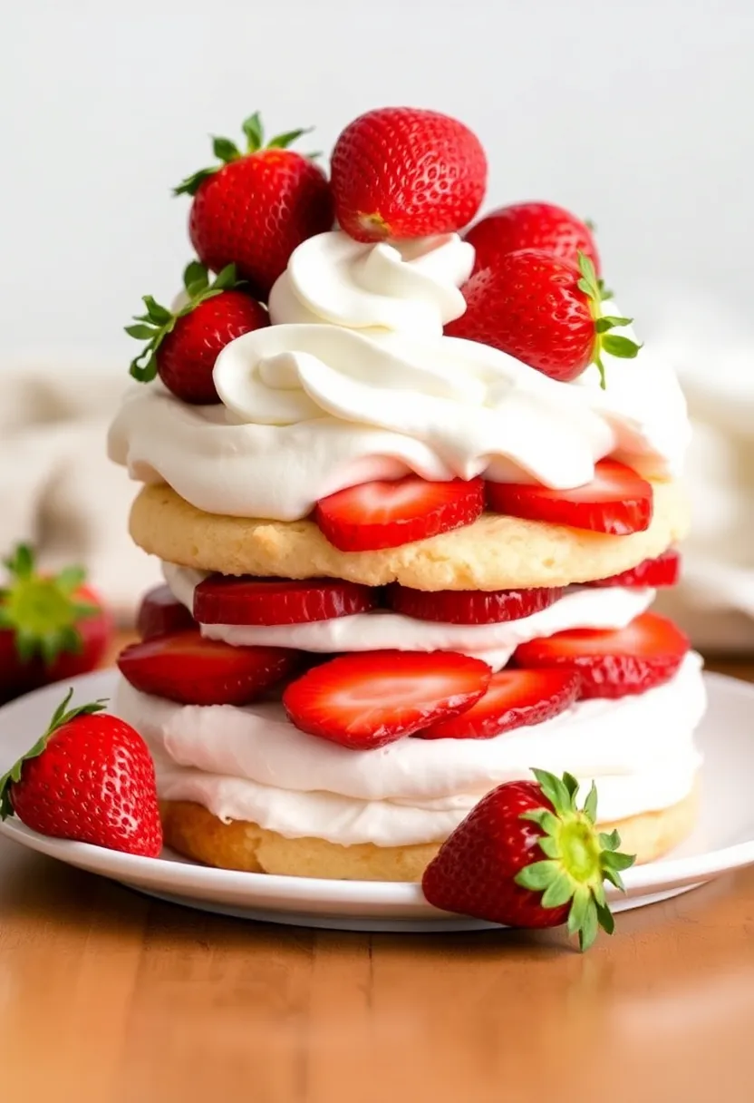 25 Keto Cream Cheese Recipes: Savory and Sweet Delights - 25. Cream Cheese Strawberry Shortcake