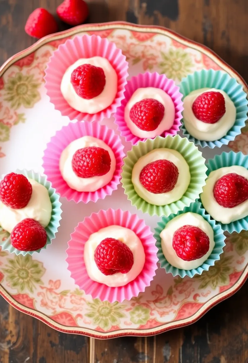 25 Keto Dessert Recipes 3 Ingredients or Less - 11. Raspberry Cream Cheese Bites