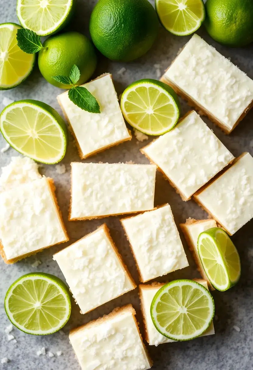 25 Keto Dessert Recipes 3 Ingredients or Less - 19. Coconut Lime Bars