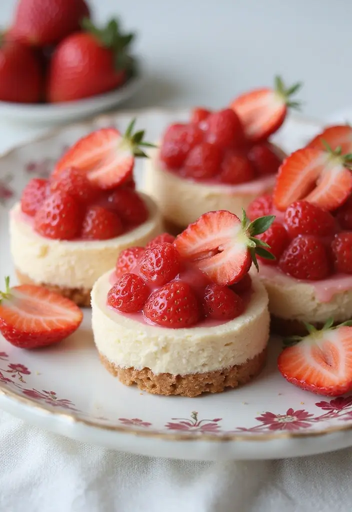 25 Keto Dessert Recipes 3 Ingredients or Less - 4. Strawberry Cheesecake Bites