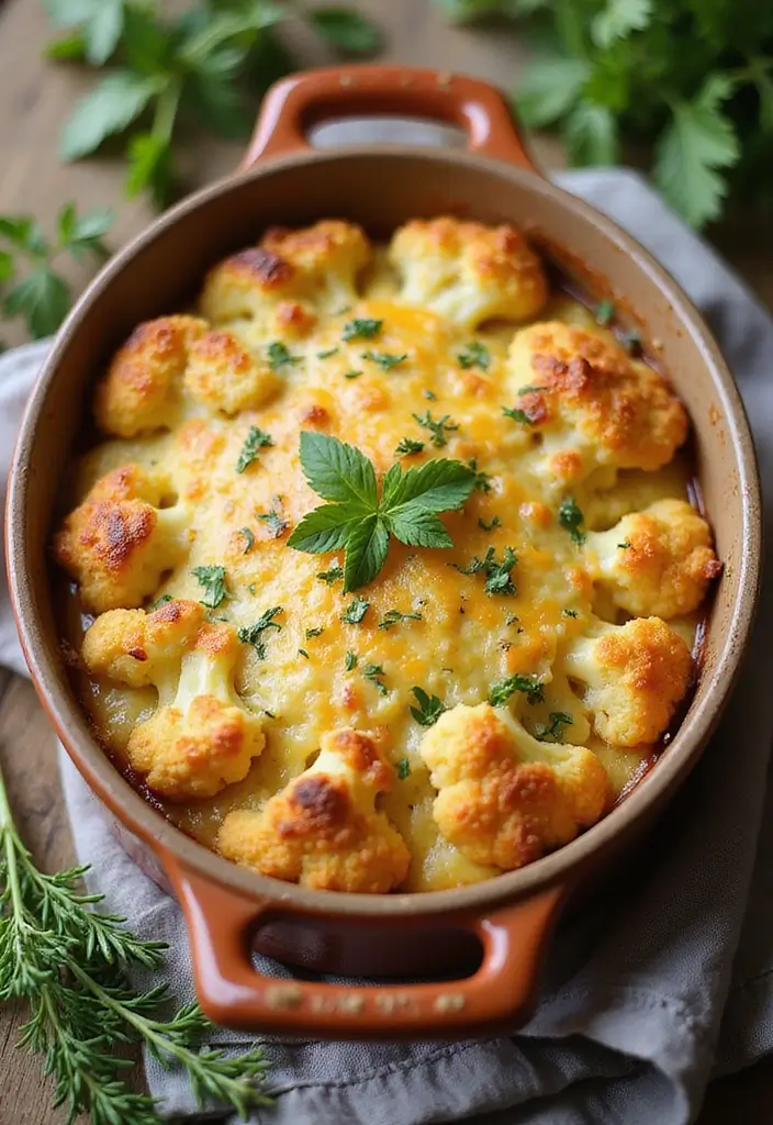 25 Keto Gluten Free Recipes Perfect for Any Meal - 1. Cheesy Cauliflower Casserole