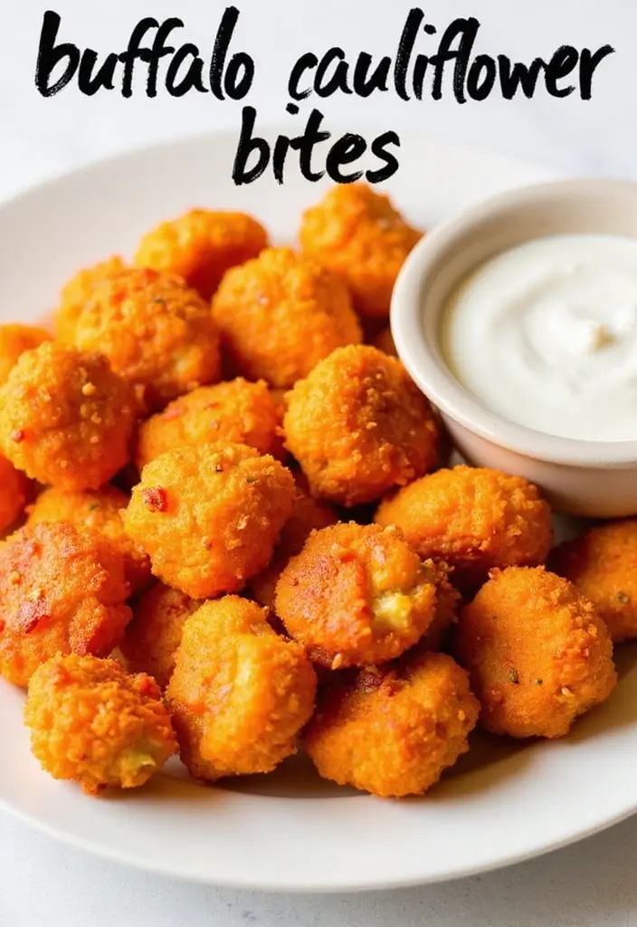 25 Keto Gluten Free Recipes Perfect for Any Meal - 17. Buffalo Cauliflower Bites