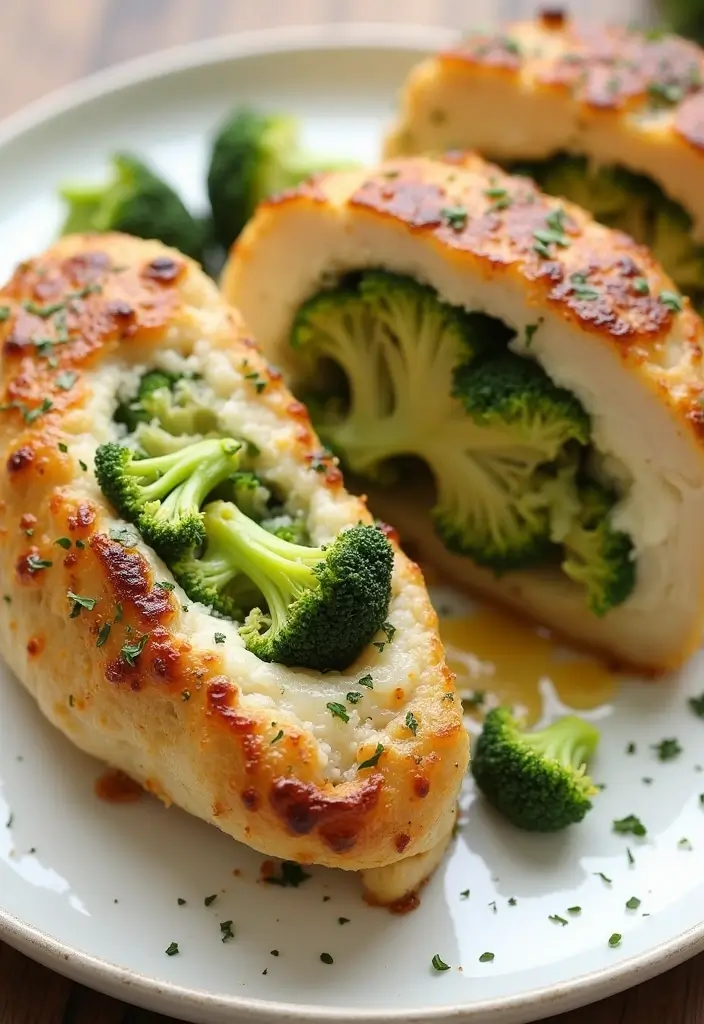 25 Keto Gluten Free Recipes Perfect for Any Meal - 21. Broccoli and Cheese Stuffed Chicken