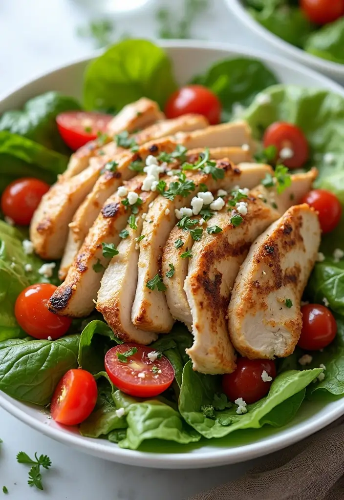 25 Keto Gluten Free Recipes Perfect for Any Meal - 23. Greek Salad with Grilled Chicken