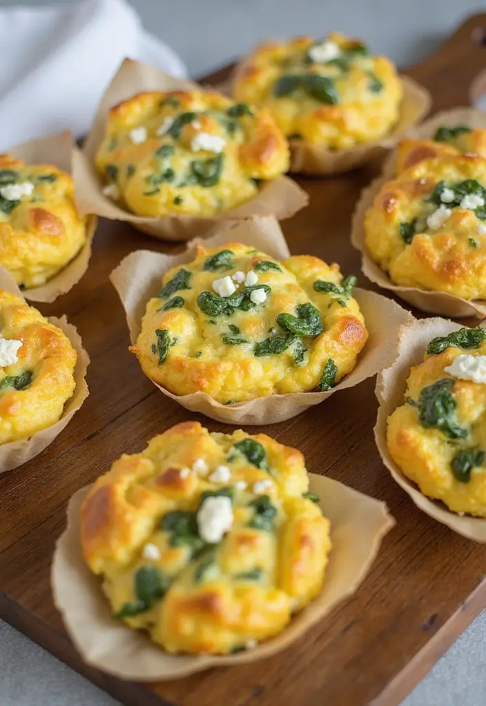 25 Keto Gluten Free Recipes Perfect for Any Meal - 4. Egg Muffins with Spinach and Feta