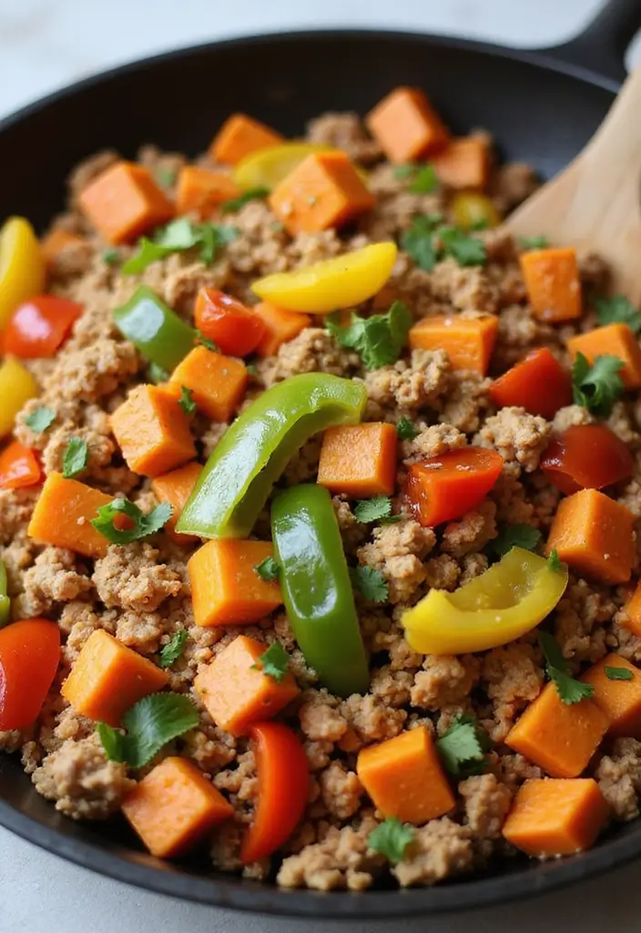 25 Keto Ground Chicken Recipes Quick and Healthy 17 25 Keto Ground Chicken Recipes Quick and Healthy - 17. Ground Chicken and Sweet Potato Hash