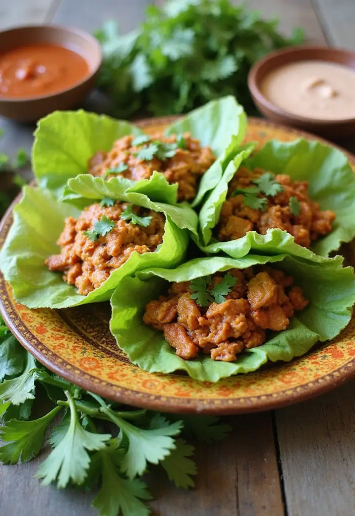 25 Keto Ground Chicken Recipes Quick and Healthy 2 25 Keto Ground Chicken Recipes Quick and Healthy - 2. Spicy Thai Ground Chicken Lettuce Wraps