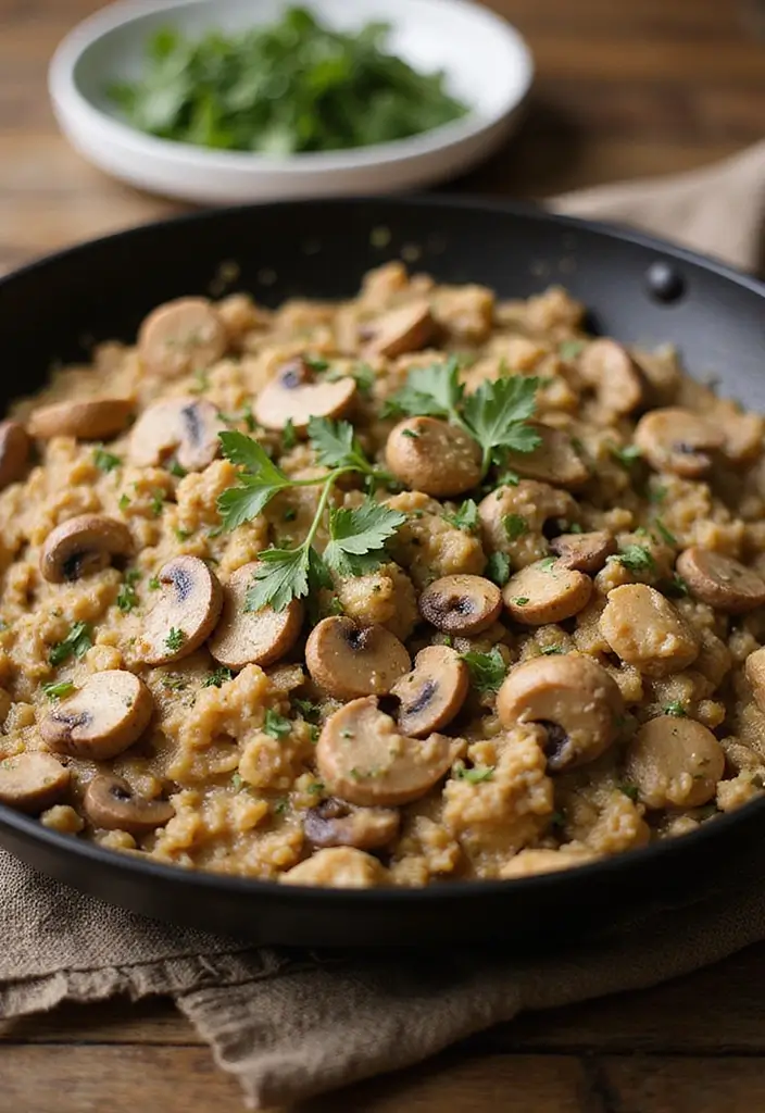 25 Keto Ground Chicken Recipes Quick and Healthy 5 25 Keto Ground Chicken Recipes Quick and Healthy - 5. Creamy Ground Chicken and Mushroom Skillet