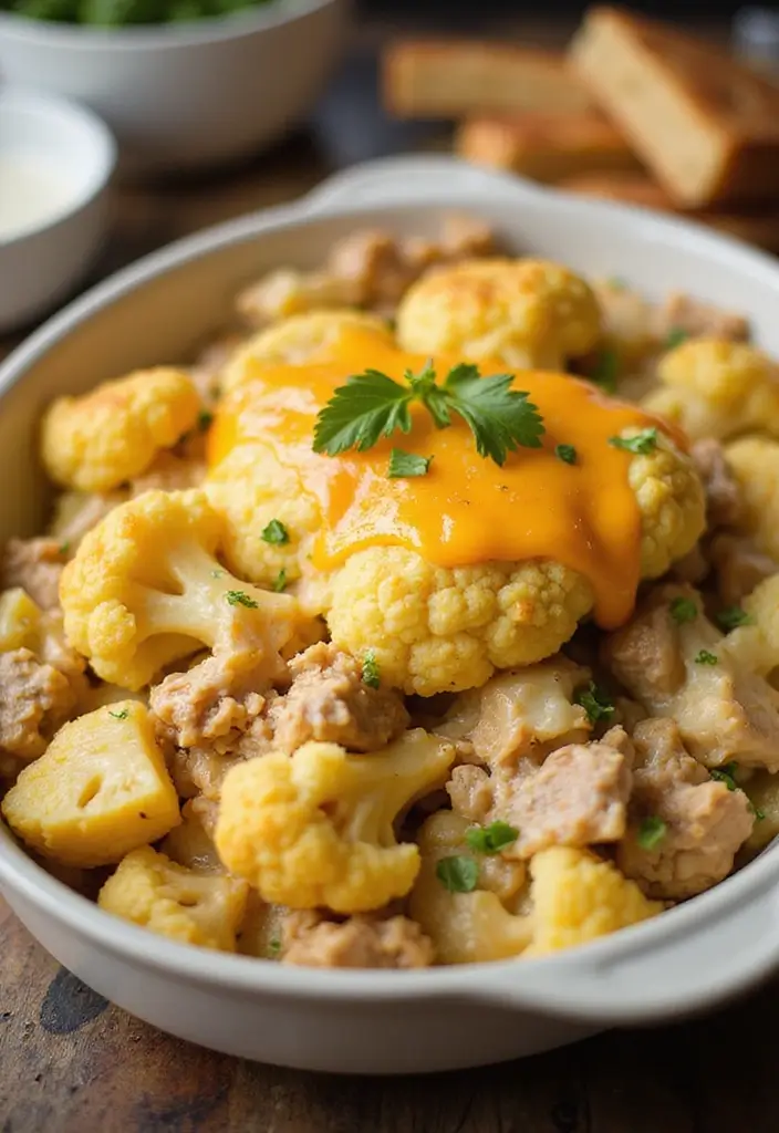 25 Keto Ground Turkey Recipes That Are Budget Friendly - 13. Turkey and Cauliflower Casserole