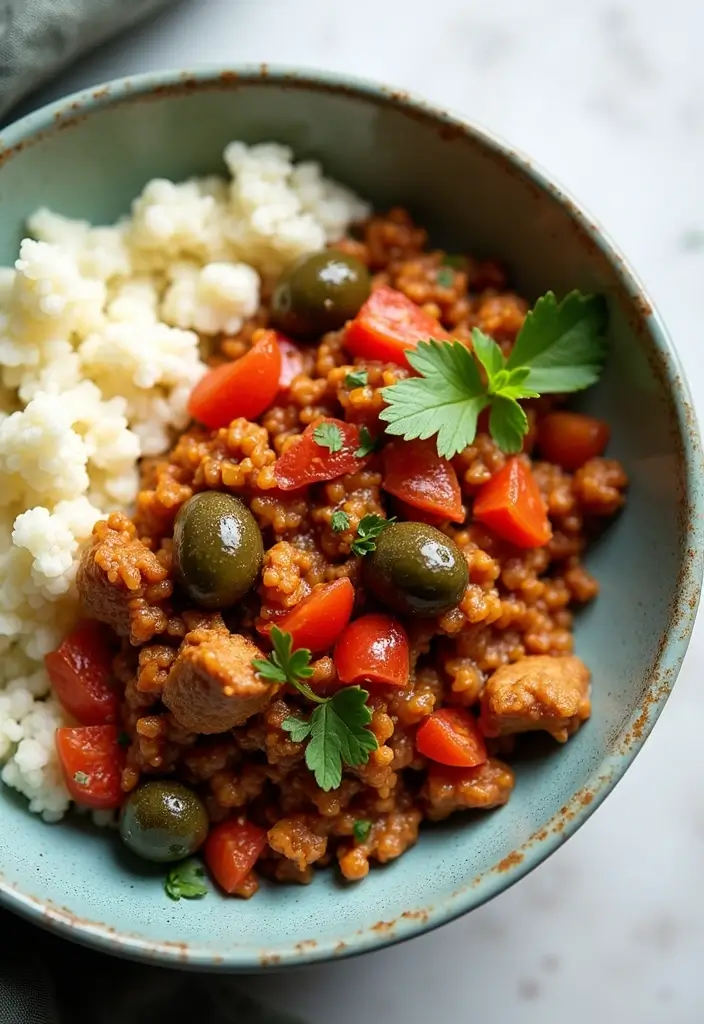 25 Keto Ground Turkey Recipes That Are Budget Friendly - 18. Turkey Picadillo