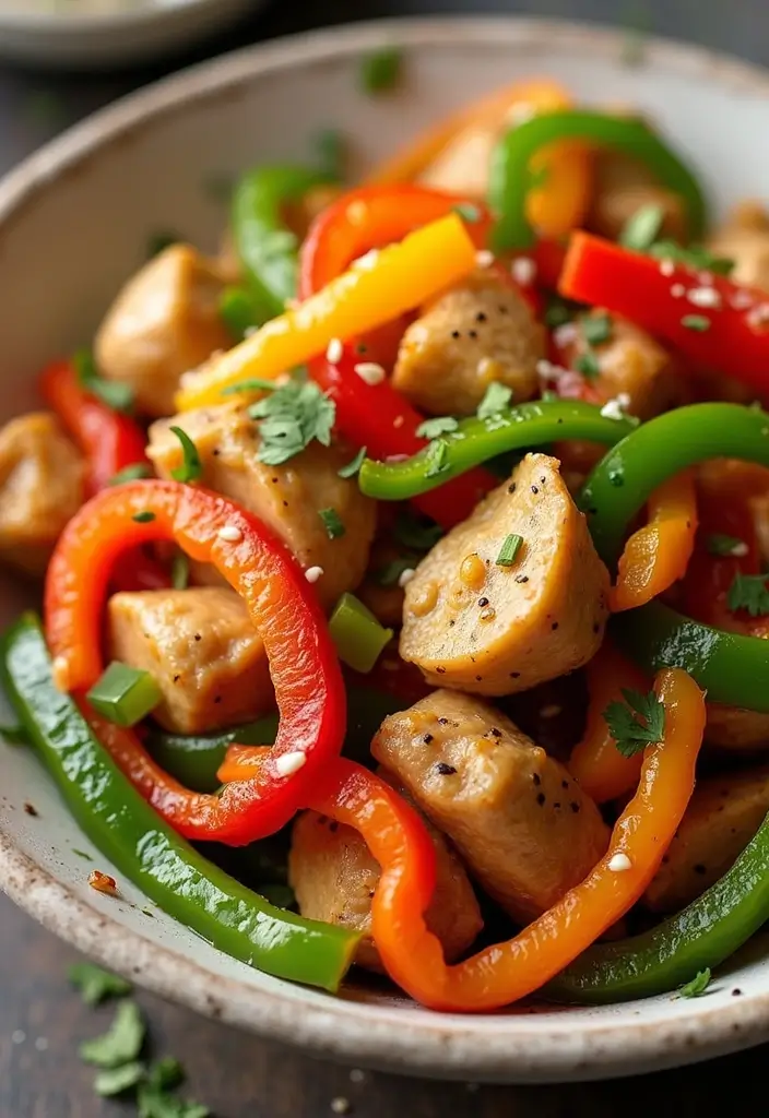 25 Keto Ground Turkey Recipes That Are Budget Friendly - 21. Turkey and Bell Pepper Stir-Fry