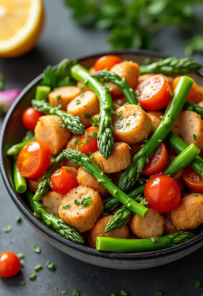 25 Keto Ground Turkey Recipes That Are Budget Friendly - 23. Turkey and Asparagus Stir-Fry