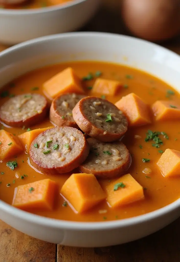 25 Keto Instant Pot Recipes Quick and Comforting 21 25 Keto Instant Pot Recipes Quick and Comforting - 21. Sweet Potato and Sausage Soup