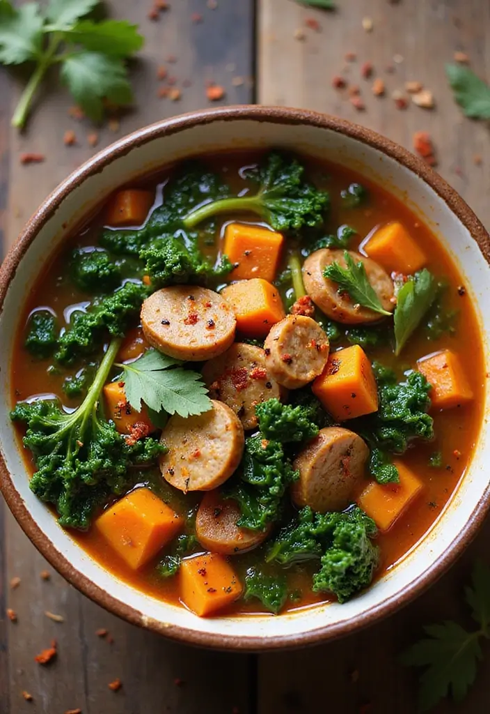 25 Keto Instant Pot Recipes Quick and Comforting 3 25 Keto Instant Pot Recipes Quick and Comforting - 3. Spicy Sausage and Kale Soup