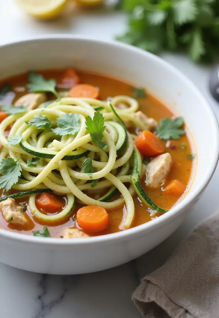 25 Keto Instant Pot Recipes Quick and Comforting 8 25 Keto Instant Pot Recipes Quick and Comforting - 8. Chicken Zoodle Soup