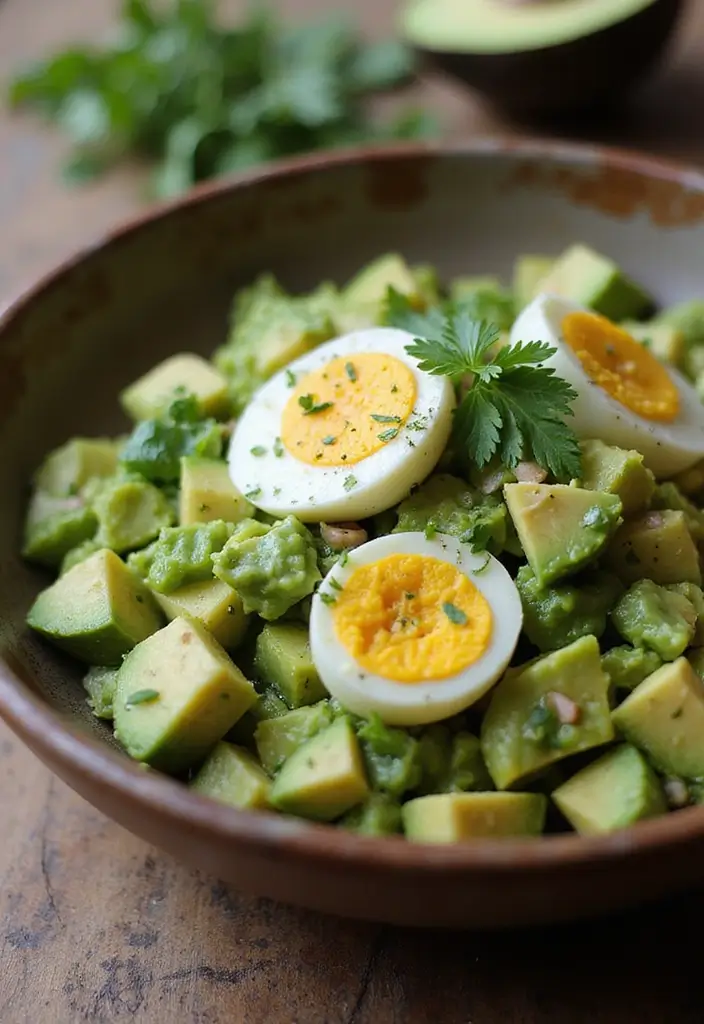 25 Keto Recipes for One Person: Quick and Easy Meals for Busy Professionals 1 25 Keto Recipes for One Person: Quick and Easy Meals for Busy Professionals - 1. Avocado Egg Salad