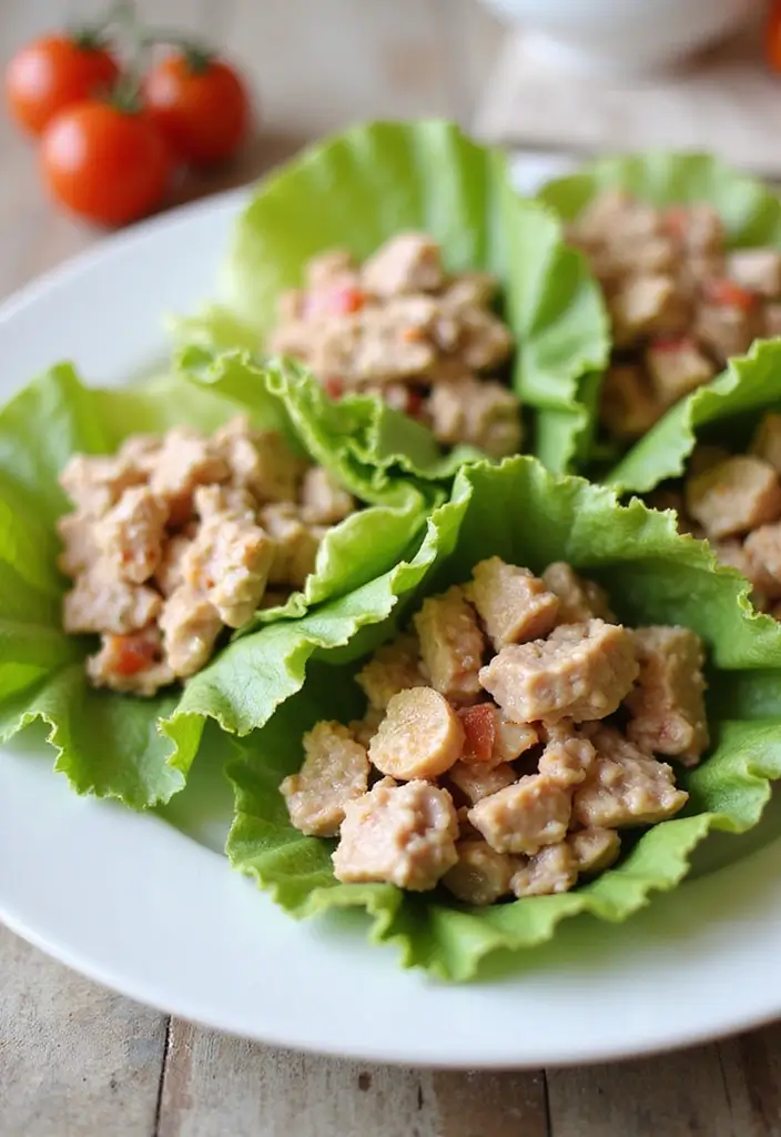 25 Keto Recipes for One Person: Quick and Easy Meals for Busy Professionals 11 25 Keto Recipes for One Person: Quick and Easy Meals for Busy Professionals - 11. Tuna Salad Lettuce Wraps