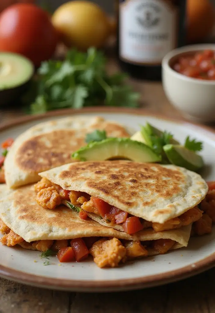 25 Keto Rotisserie Chicken Recipes Fast and Tasty - 11. Chicken Fajita Quesadillas