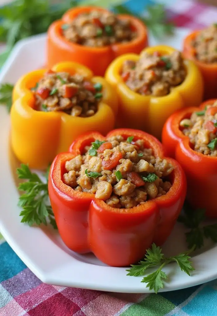 25 King Arthur Keto Flour Recipes Simple and Tasty - 20. Low Carb Stuffed Bell Peppers