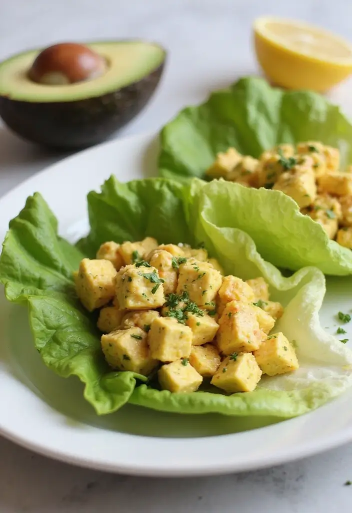 25 King Arthur Keto Flour Recipes Simple and Tasty - 22. Keto Avocado Egg Salad