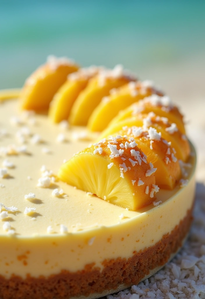 25 No Bake Keto Cheesecake Recipes That Always Impress - 13. Pina Colada No Bake Keto Cheesecake