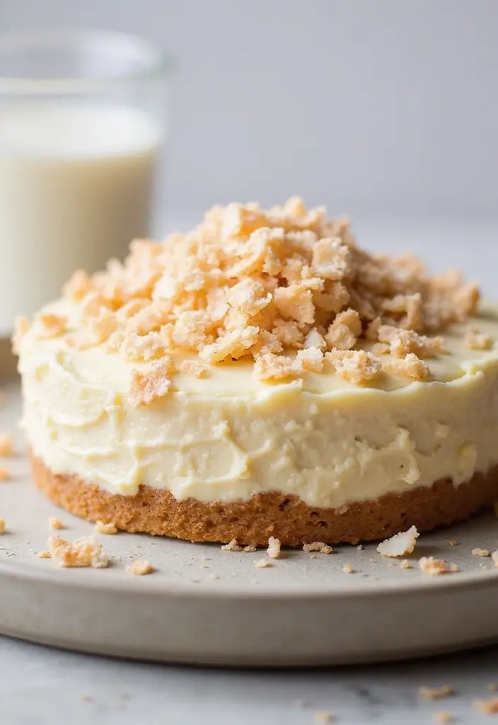 25 No Bake Keto Cheesecake Recipes That Always Impress - 15. Coconut Macaroon No Bake Keto Cheesecake