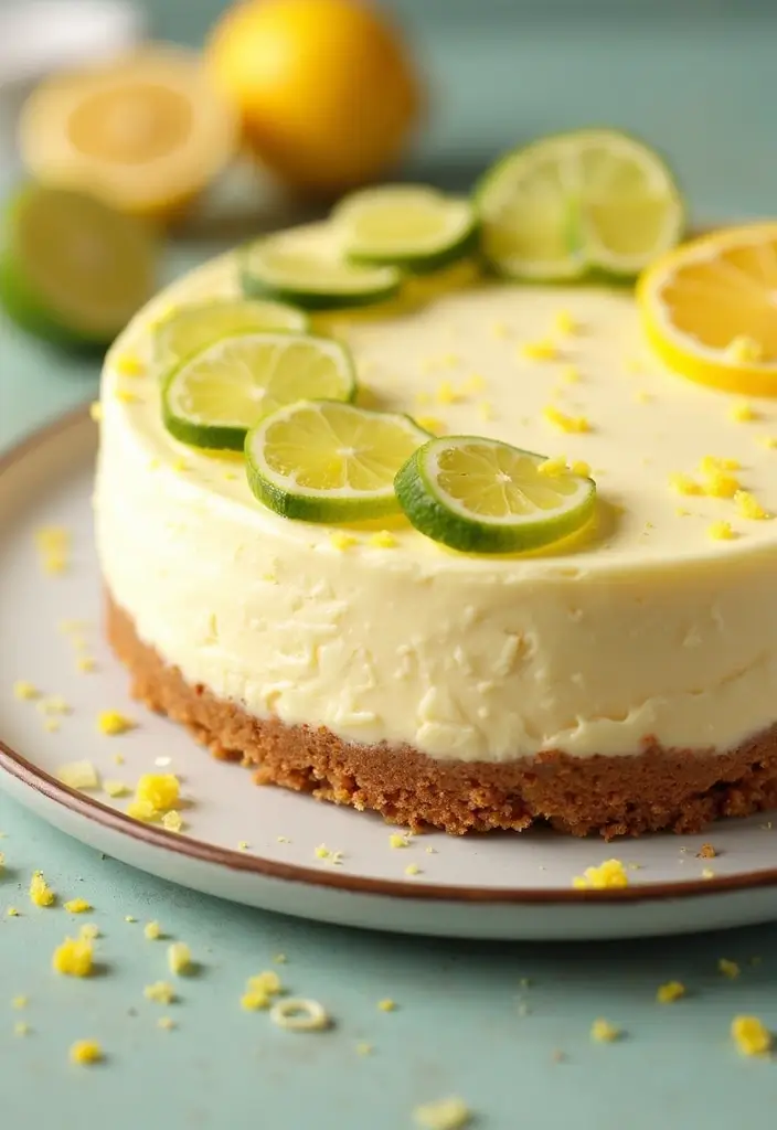 25 No Bake Keto Cheesecake Recipes That Always Impress - 4. Lemon-Lime No Bake Keto Cheesecake