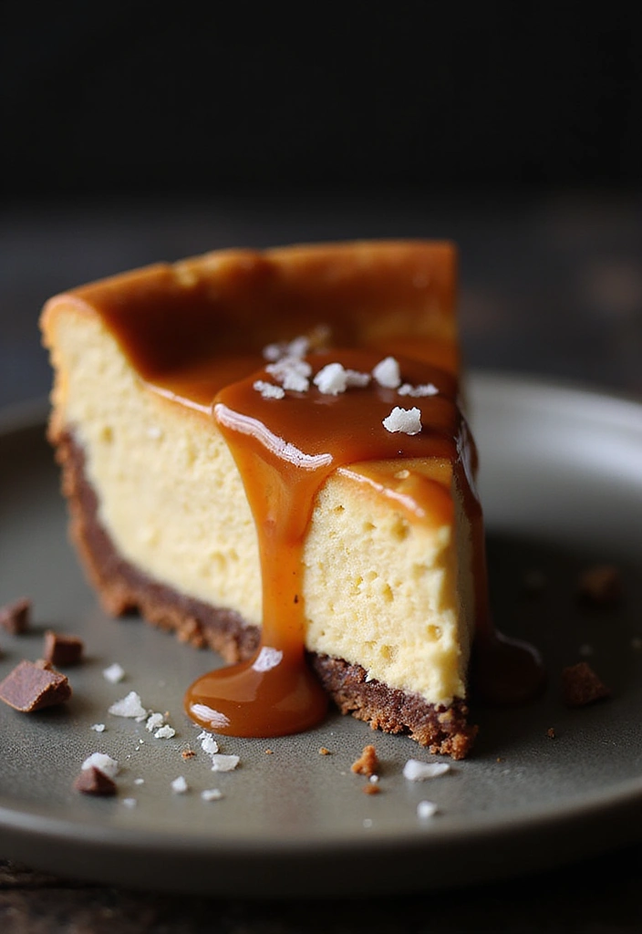 25 No Bake Keto Cheesecake Recipes That Always Impress - 8. Salted Caramel No Bake Keto Cheesecake