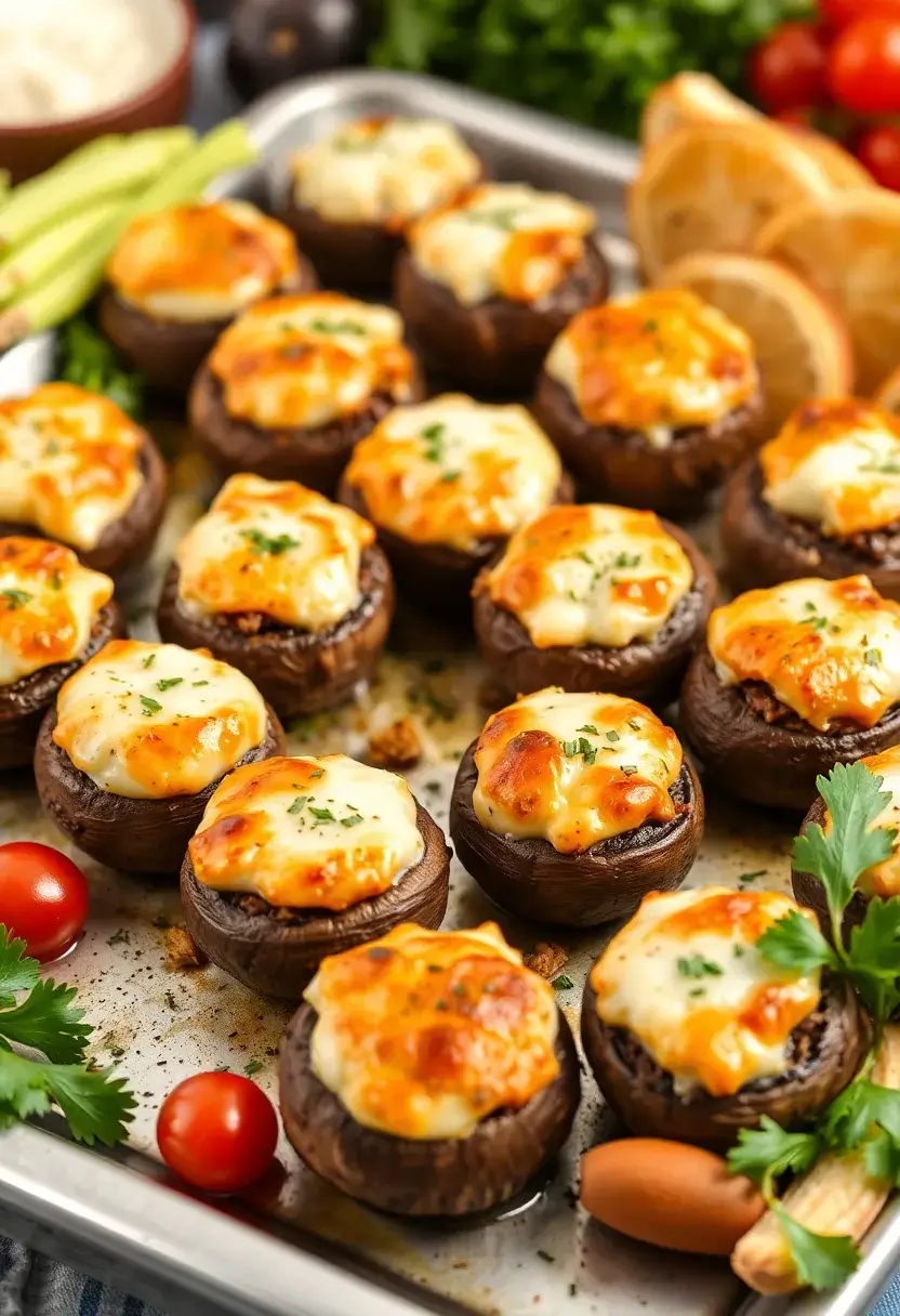 26 Easy Keto Ground Beef Recipes Family Friendly - 16. Beef & Cream Cheese Stuffed Mushrooms