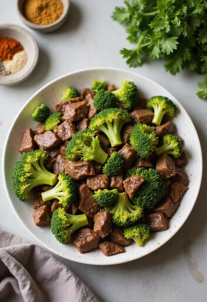 26 Easy Keto Ground Beef Recipes Family Friendly - 7. Keto Beef and Broccoli
