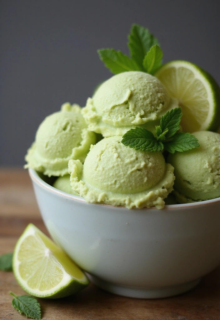 27 Dash My Pint Ice Cream Maker Recipes Keto and Delicious - 1. Creamy Avocado and Lime Ice Cream