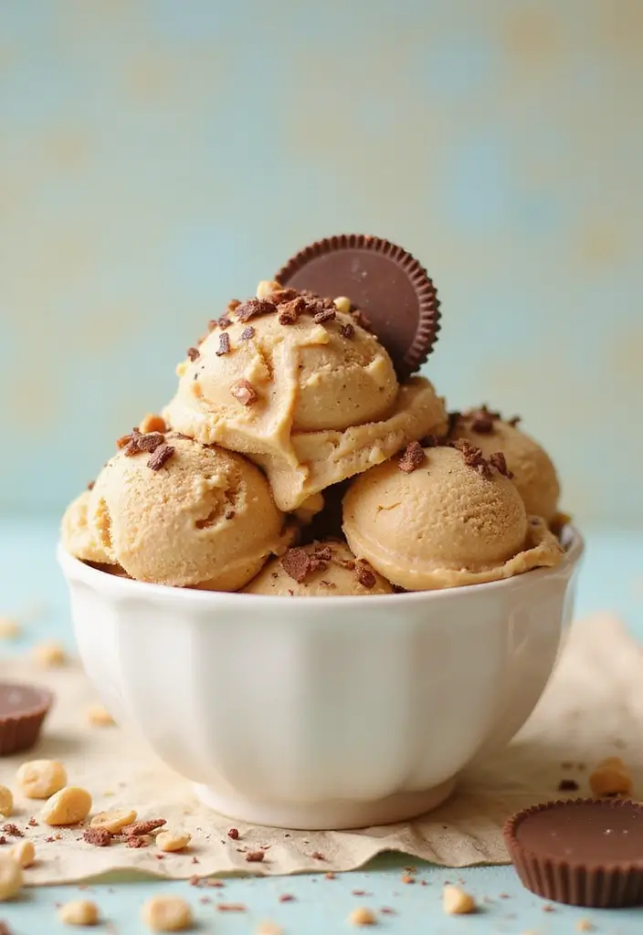 27 Dash My Pint Ice Cream Maker Recipes Keto and Delicious - 14. Peanut Butter Cup Ice Cream